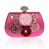 Exquisite Flower Clutches Lady Evening Bag For Wedding Banquet Party Purse Female Gold Blue Handbags