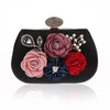 Exquisite Flower Clutches Lady Evening Bag For Wedding Banquet Party Purse Female Gold Blue Handbags