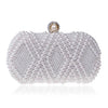 Luxy Moon Beaded Evening Bags Artificial Pearls Clutches