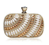 Luxy Moon Beaded Evening Clutches Pearl Diamonds Handbags