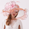 Luxy Moon Big Brim Floral Pretty Woman Derby Hat