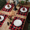 Luxy Moon Buffalo Plaid Table Home Party Black And White Runner