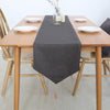 Luxy Moon Burlap Modern Table Runner With Tassel For Dining Wedding