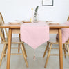 Luxy Moon Burlap Modern Table Runner With Tassel For Dining Wedding