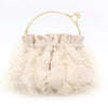 Luxy Moon Champagne Flower Evening Purses for Weddings or Party