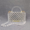 Luxy Moon Clear Acrylic Box Evening Bag Women Summer Handle Clutch Purses