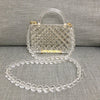 Luxy Moon Clear Acrylic Box Evening Bag Women Summer Handle Clutch Purses
