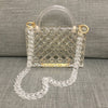 Luxy Moon Clear Acrylic Box Evening Bag Women Summer Handle Clutch Purses