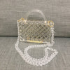 Luxy Moon Clear Acrylic Box Evening Bag Women Summer Handle Clutch Purses