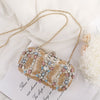 Luxy Moon Crystal Clutch Bag for Wedding Party Rhinestone Handbag