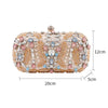 Luxy Moon Crystal Clutch Bag for Wedding Party Rhinestone Handbag