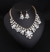 Luxy Moon Crystal Necklace Wedding Jewelry Sets