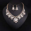 Luxy Moon Crystal Necklace Wedding Jewelry Sets
