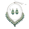 Luxy Moon Emerald Crystal Jewelry Sets For Wedding
