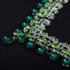 Luxy Moon Emerald Crystal Jewelry Sets For Wedding