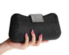 Luxy Moon Evening Bag Dumpling Shape Diamond Clutch