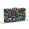 Luxy Moon Evening Bags Diamond Beaded Gem Stone Mixed Color