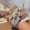 Luxy Moon Exquisite Flower Embroidery Flash Evening Clutch
