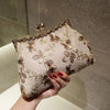 Luxy Moon Exquisite Flower Embroidery Flash Evening Clutch