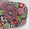 Luxy Moon Floral Crystal Clutch Purse for Wedding Guest