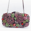 Luxy Moon Floral Crystal Clutch Purse for Wedding Guest