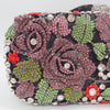 Luxy Moon Floral Crystal Clutch Purse for Wedding Guest