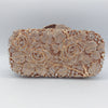 Luxy Moon Floral Crystal Clutch Purse for Wedding Guest