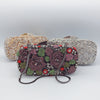 Luxy Moon Floral Crystal Clutch Purse for Wedding Guest