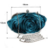 Luxy Moon Flower Evening Bag Fashion Rose Chain Clutch