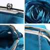 Luxy Moon Flower Evening Bag Fashion Rose Chain Clutch