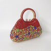 Luxy Moon Full Rhinestones Clutch Metal Flower Evening Bag