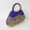 Luxy Moon Full Rhinestones Clutch Metal Flower Evening Bag
