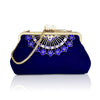 Luxy Moon Gorgeous Diamond Flower Evening Clutch Bag