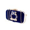Luxy Moon Gorgeous Rhinestone Velvet Evening Clutch
