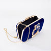 Luxy Moon Gorgeous Rhinestone Velvet Evening Clutch