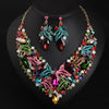 Luxy Moon Heart Necklace Crystal Jewelry Sets