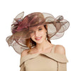 Luxy Moon Huge Flowers Elegant Derby Fascinator Hat