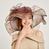 Luxy Moon Huge Flowers Elegant Derby Fascinator Hat