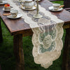 Luxy Moon Lace Farmhouse Macramé Table Runner Home Wedding Decor