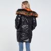 Luxy Moon Ladies Long Puffer Jackets With Real Fur Hood