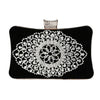 Luxy Moon Ladies Velvet Clutch Rhinestone