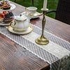 Luxy Moon Long Fine Lace Simple Table Runner Mats Flag Wedding Holiday Decoration