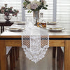 Luxy Moon Long Fine Lace Simple Table Runner Mats Flag Wedding Holiday Decoration