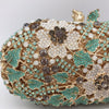 Luxy Moon Luxury Green Clutch Floral Purse With Dress