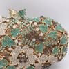 Luxy Moon Luxury Green Clutch Floral Purse With Dress