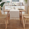 Luxy Moon Modern Summer Table Handmade Tassled Burlap Runner