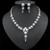 Luxy Moon Pearl Cubic Zirconia Wedding Jewelry Sets Necklaces For Girls