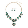Luxy Moon Pendant Crystal Wedding Jewelry Sets