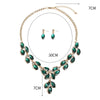Luxy Moon Pendant Crystal Wedding Jewelry Sets
