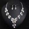 Luxy Moon Pendant Crystal Wedding Jewelry Sets
